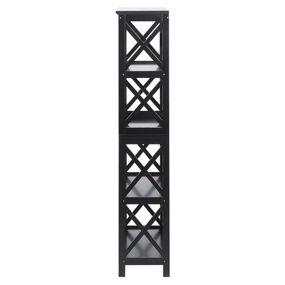 Sarantino Daphne 5-tier Cross Panel Bookshelf
