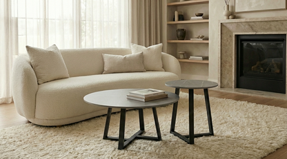 Interior Ave - Broadway Two Tier Coffee Table Set - Stone Grey