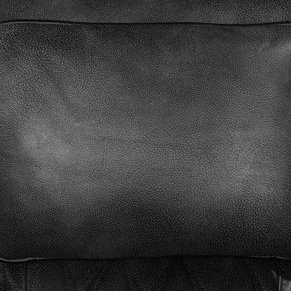 3-2 Seater Electric Air Leather Dark Grey Recliner Set