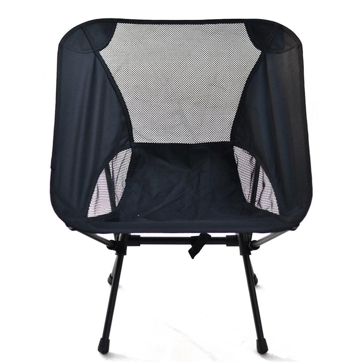 Outdoor Portable Lightweight Folding Camping Chair High Back Fishing Chair - Red