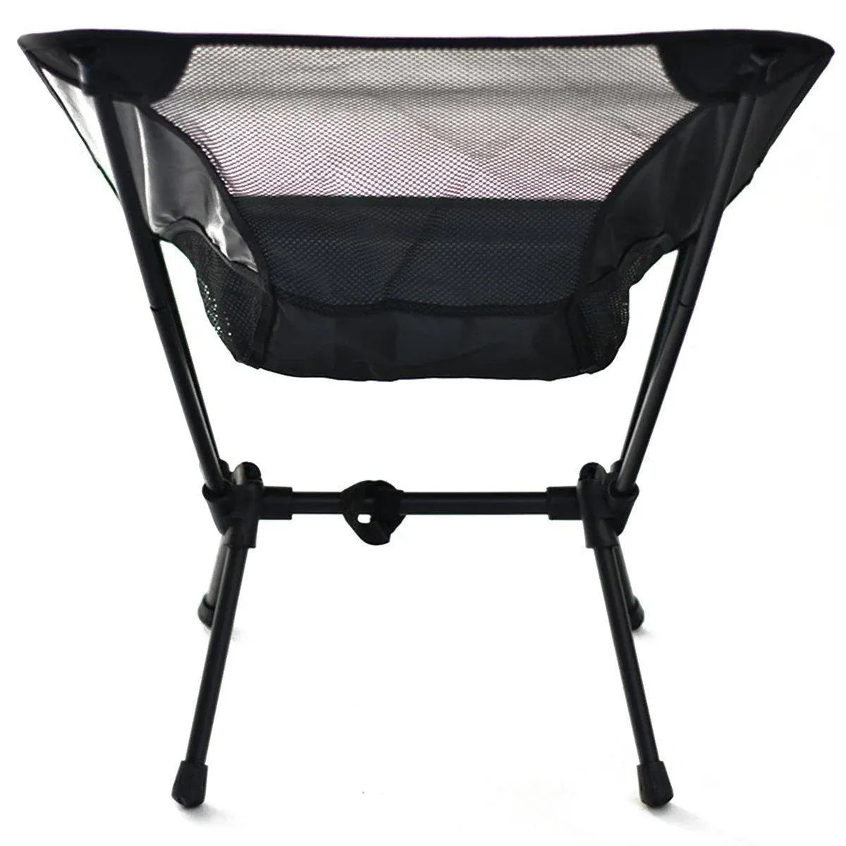 Outdoor Portable Lightweight Folding Camping Chair High Back Fishing Chair - White