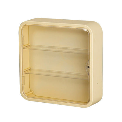 Wall Mounted Showcase Acrylic Figures Toys Display Case Dustproof Storage Box - Green