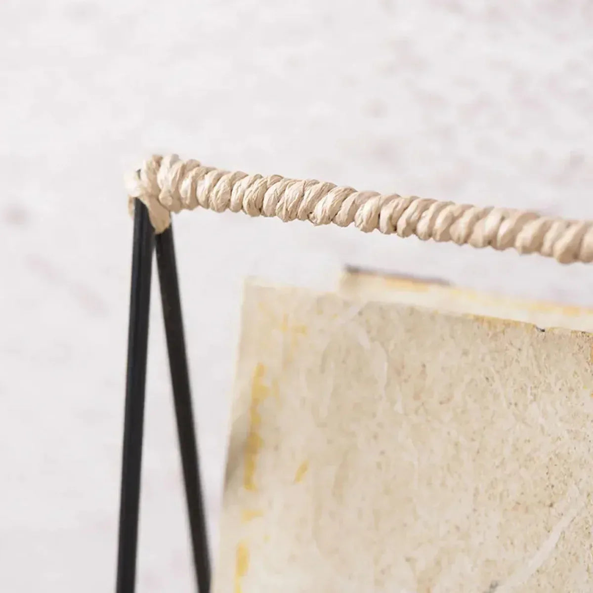 Natural Handwoven Magazine Rack Tabletop Bookshelf Newspaper Storage Basket