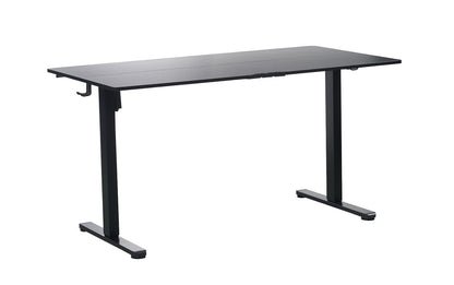 Ergonomic Kids Study Chair & Adjustable Electric Standing Desk Set – Blue Chair & Black Desk