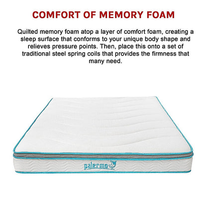 Queen 20cm Hybrid Mattress – Memory Foam and Innerspring Support