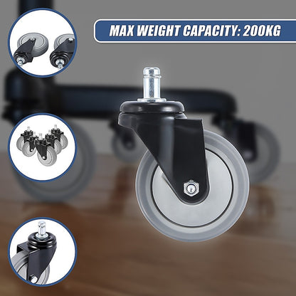 5x Office Chair Caster Wheels Set – Heavy Duty Universal Replacement for All Floors