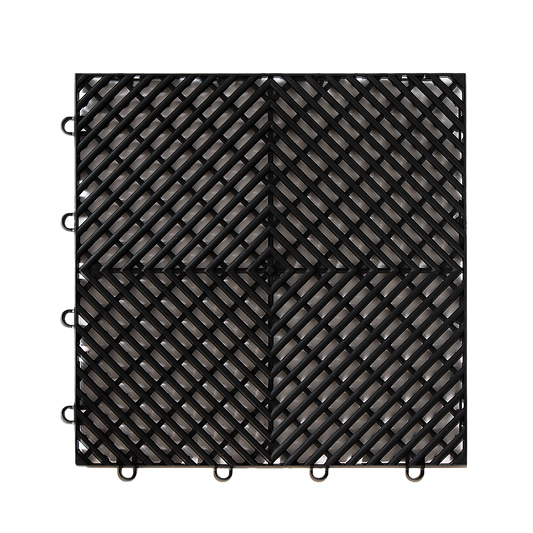 Vented Garage Floor Tiles | Snow Water Drainage | 30x30cm