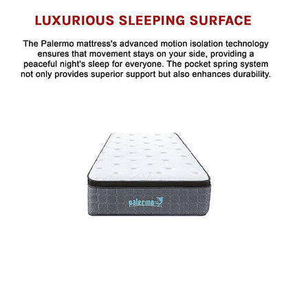 Single Euro Top Pocket Spring Mattress – Motion Isolation Comfort with CertiPUR-US® Certified Foam Layers