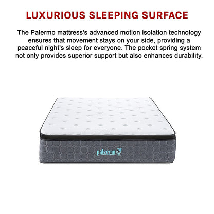 Queen Euro Top Pocket Spring Mattress – Motion Isolation Comfort with CertiPUR-US® Certified Foam Layers