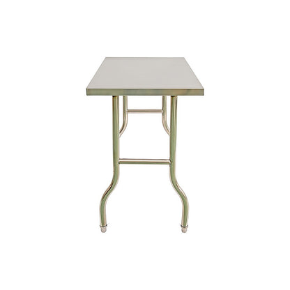 Stainless Steel Kitchen Bench Folding Commercial Prep Work Table 122x61cm