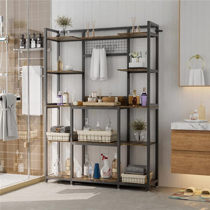 XXL Large Kitchen Bakers Rack Freestanding Microwave Stand Kitchen Storage Shelf
