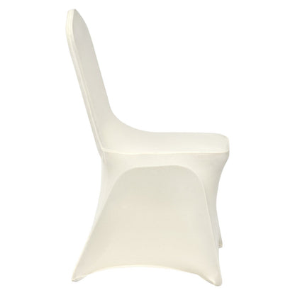 Stretch Spandex Folding Chair Covers, Universal Fitted Chair Cover, Removable Washable Protective Slipcovers, for Wedding, Holiday, Banquet, Party, Celebration, Dining (30PCS Beige)