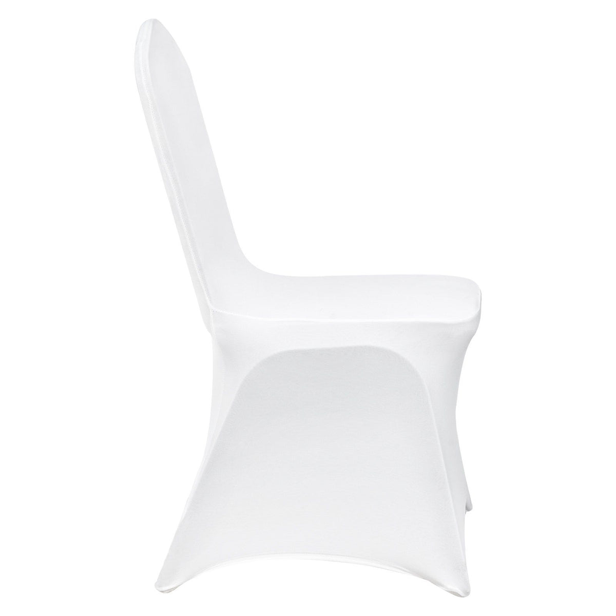 Stretch Spandex Folding Chair Covers, Universal Fitted Chair Cover, Removable Washable Protective Slipcovers, for Wedding, Holiday, Banquet, Party, Celebration, Dining (12PCS White)