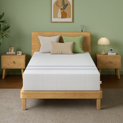 25cm King Single Reversible Gel Memory Foam Mattress BedStory Medium & Firm