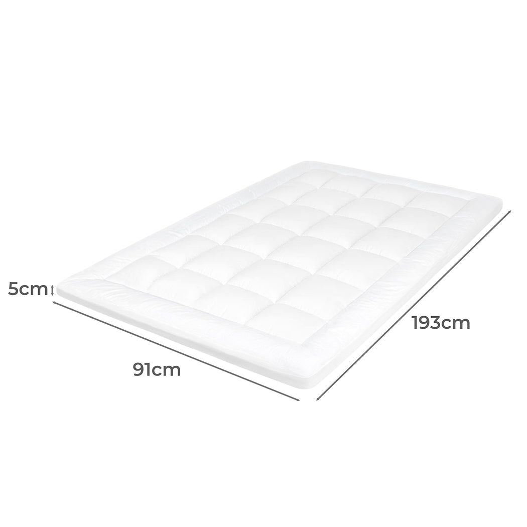 Dreamz Mattress Topper Pillowtop Cover Protector Single-2065254649283350530