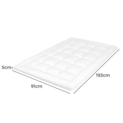 Dreamz Mattress Topper Pillowtop Cover Protector Single-2065254649283350530